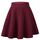 Dressever Damen Basic Vielseitige Dehnbaren Informell Casual Mini Hohe Taille A-Linie Tennisrock Tanzrock Burgundy XX-Large