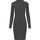 Urban Classics Damen Kleid Ladies Rib Dress, Mini, Gr. 40 (Herstellergröße: L), Schwarz (Black 7)