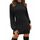 ZEAGOO Damen Elegant Kleid Langarm Strick Winterkleid Sexy Figurbetont Strickkleid Slim Eng Kleid Herbst Winter Sweater Dress Schwarz M