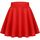 Zeagoo Rock Damen Sommer Kurz Skater Rock A Linie Tellerrock Elastische Taille Plissee Röcke Rot S
