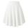Damen Elegante Elastische Taille Ausgestellte A-Linie Midi Rock Basic Uniform Plissee Skater Röcke(L, Weiß)