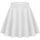 Zeagoo Damen Basic Vielseitige Mini Rock Mädchen Flared Casual Mini Skater Rock Schulmädchen Anime Rock Weiß XL