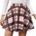 Zeagoo Rock Damen Basic Mini Skater Rock Vielseitige Dehnbaren Hohe Taille A-Linie Kurze Röcke Karierter Faltenrock Rosa M
