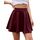 DRESSTELLS Rock Damen Burgunderrot Kurz Skater Rock A-Linie Hohe Taille Minirock Silvesteroutfit Anime Faltenrock Karneval Tennis Rock Burgundy S