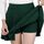 DJT Damen Mädchen Basic Solid Dehnbaren Informell Mini Skater Rock mit Shorts Dunkelgrün X-Large