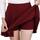 DJT Damen Mädchen Basic Solid Dehnbaren Informell Mini Skater Rock mit Shorts Jujube XX-Large