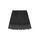 Girstunm Women's Shirt Extender for Women Adjustable Layered Fake Top Lower Sweep Shirt Half Length Mini Skirt for Girls Schwarz Lace M