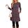 NARRAME Party-Pullover-Kleider für Damen, Frühling, Herbst, lässiges, seitliches Langarmkleid mit Knöpfen und Taschen, X-Large, Einfarbig Lila