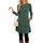 NARRAME Party-Pullover-Kleider für Damen, Frühling, Herbst, lässiges, seitliches Langarmkleid mit Knöpfen und Taschen, X-Large, Einfarbig Dunkelgrün