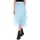 Tüllrock Damen Lang 80CM Elastische Tüll Rock Unregelmäßiges Netz Täglich, Abschlussball, Party(Taillenumfang: 60-78cm, Blau)