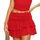 Neteson Minirock Damen Sexy Kurz Faltenrock mit Hose Mini Rock Sommer Spitze A-Linie Ruffle Skirt Y2k Plisseerock Rüschen Frauen Kurzer Röcke Fairycore Streetwear