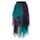 Sintege Hexenkostüm für Damen Halloween Tüllrock Lang Plisseerock Pfau Kostüm für Fasching Karneval Party (Lila, Grün)