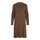 Vila Damen Viril Crew Neck L/S Midi Dress - Noos Kleid, Crocodile, L EU
