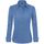 J.VER Hemd Damen Leichte Klassische Bluse Comfort Fit Baumwolle Stretch Blouse Langarm für Party Social Club Frauen,Graublau,XL