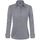 J.VER Bluse Damen Basic Langarm Stretch Hemdbluse Damen Bluse Leicht Tailliert mit Stretch Elegant Formelle Kragen Tops,Grau,L
