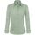 J.VER Bluse Damen Basic Langarm Stretch Hemdbluse Damen Bluse Leicht Tailliert mit Stretch Elegant Formelle Kragen Tops,Grün,2XL