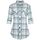DJT Damen Weiches Gestrick Karierte Bluse Langarm Oberteile Roll Up Ärmel Hemdbluse Shirts Button Down Blusen Top Grau-Grün XL