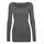VERO MODA Damen VMMAXI My LS Soft Long U-Neck, Medium Grey Melange, S