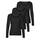 VERO MODA Damen VMMAXI My LS Soft UNECK NOOS 3-Pack, Black/Black & Black, XL