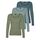VERO MODA Damen VMMAXI My LS Soft UNECK 3-Pack, Oil Green/Abyss/Stormy Weather, M