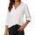Damen Button-Down Shirts Langarm Kragen Tops Lady Work Office Chiffon Bluse