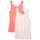 Amazon Essentials Damen Tanktop, Schmale Passform, 2er-Pack, Hellrosa/Korallenrosa, L