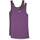 Amazon Essentials Damen Tanktop, Schmale Passform, 2er-Pack, Dunkelgrau Meliert/Dunkelpurpur, XL