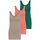 ONLY 3er Pack Damen Oberteile Basic Tank Tops weiß, schwarz, grau, blau, Creme Frauen Shirt lang Sommer Shirts Top 15201465 (XS, Farbmix 1)