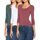 ONLY Damen Langarmshirt Figurbetont und Tailliert aus Baumwolle, Rundhalsausschnitt (3er Love Mix 3 - XS) (Green, White, Rose)