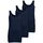 ONLY 3er Pack Damen Basic Tops Tank Top dunkel blau lang 15201465 (L, Blau (Night Sky))