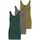 ONLY 3er Pack Damen Basic Tops Tank Top dunkel blau lang 15201465 Farb Mix 9 XS