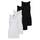 VERO MODA Damen VMMAXI My Soft Long Tank TOP GA 4er, Black/Black/Bright White/BRIGH, L