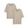 Ebifin 2er Pack Damen Oversize T Shirt mit V-Ausschnitt Kurzärmeliges Casual Lockere Basic Sommer Tee Shirts Bluse