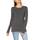 Amazon Essentials Damen Classic-Fit Langarm Rundhalsausschnitt T-Shirt (Übergröße erhältlich), Charcoal Heather, XX-Large
