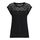 ONLY Damen Regular Fit T-Shirt onlNICOLE S/S Mix TOP NOOS 15151008, Einfarbig, Gr. 40 (Herstellergröße: L), Schwarz (Black)