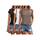 Cuptacc T Shirt Damen Sommer Tops Für Damen Oberteile 3er Pack Rundhalsausschnitt Business Bluse Kurzarm T-Shirt Locker CoffeeGrau Schwarz Weiß 2XL 50-52
