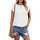 Cuptacc Tshirt Damen Tops Sommer Rundhals Oberteile Elegant Basic Bluse Kurzarm Damen Business Tunika CoffeeGrey 3XL 56-58