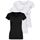 ONLY 3er Pack Damen T-Shirt schwarz oder weiß Kurzarm lang Basic Sommer T-Shirts XS S M L XL 15209153