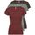 ONLY 3er Pack Damen T-Shirt 15209153 Farb Mix 9-M