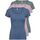 ONLY 3er Pack Damen T-Shirt schwarz oder weiß Kurzarm lang Basic Sommer T-Shirts XS S M L XL 15209153 (Farb Mix 5, XL)