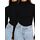 DUOEASE Longsleeve Damen Slim Fit Einfarbig Basic Langarmshirt Damen Rollkragen Langarm Casual Tshirt Herbst Winter Top(2Pack-Schwarz XL