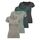 ONLY Damen Onllive Love SS Oneck TOP JRS, Dark Grey Melange/Balsam Green, XXXL