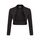 DANAEST Damen Langarm Bolero Festlich Strickjacke Schulterjacke Kurz Top (700), Grösse:M, Farbe:Schwarz