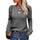 Tankaneo Damen Solide Langarm Pullover Rundhalsausschnitt Slim Knit Top Herbst Pullover