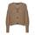 VERO MODA Damen Vmlea Ls V-Hals Manchet Cardigan Noos Strickjacke, Sepia Tint, XS EU