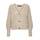 VERO Moda Damen Vmlea Ls V-Neck Cuff Cardigan Noos Strickjacke, Silver Lining, S EU