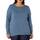 Amazon Essentials Damen Leichter, Langärmeliger Pullover Mit Rundhalsausschnitt (Erhältlich in Übergröße), Blau, L