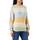 ONLY Damen Onlatia L/S Stripe Pullover Knt Noos Sweater, Desert Sage/Stripes:pumice Stone/Blue Fog/ Oil Yellow ,M