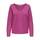 ONLY Damen Strickpullover V-Ausschnitt Sweater Onlrica Life L/S V-Neck Pullo KNT Noos 15224360,Raspberry Rose/Detail:Melange,L
