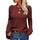 Tankaneo Damen Solide Langarm Pullover Rundhalsausschnitt Slim Knit Top Herbst Pullover